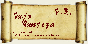 Vujo Munjiza vizit kartica